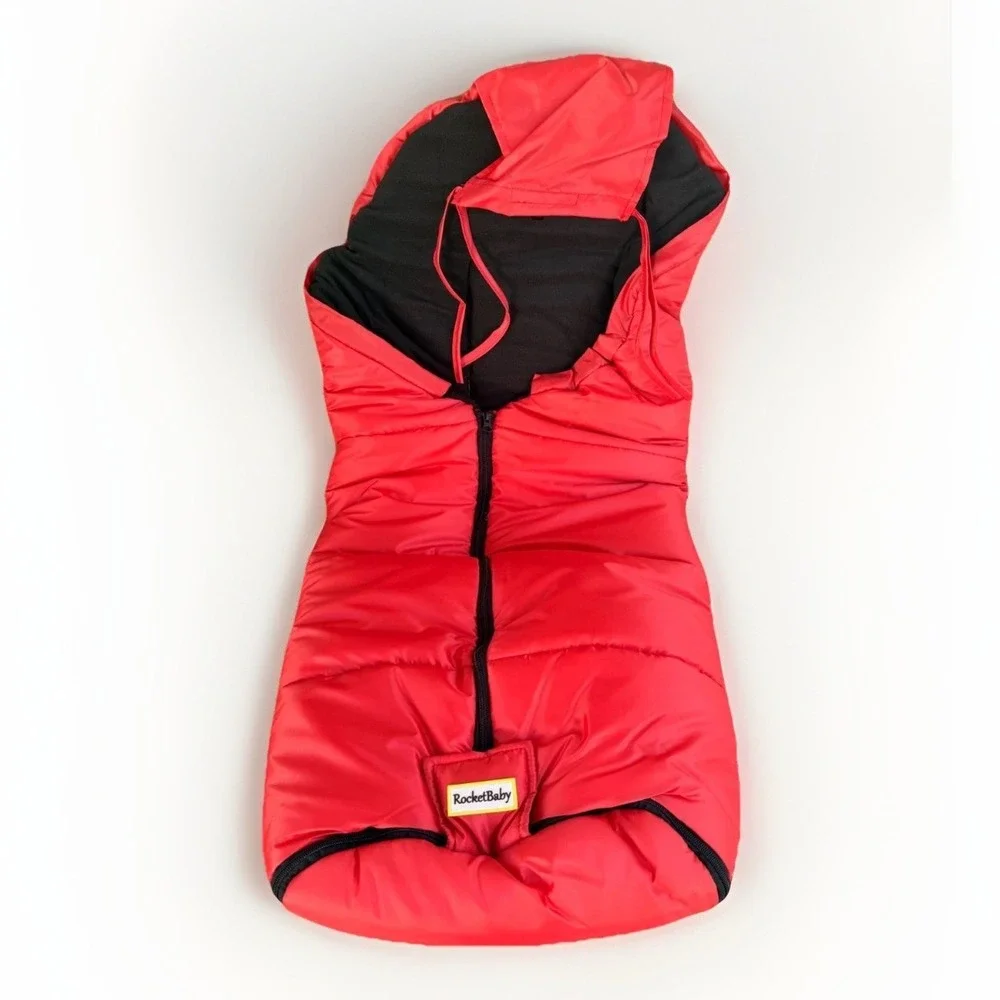 Rocket Baby The Stroller Bag Footmuff Igloo Zipper Waterproof Polyester Red Lava